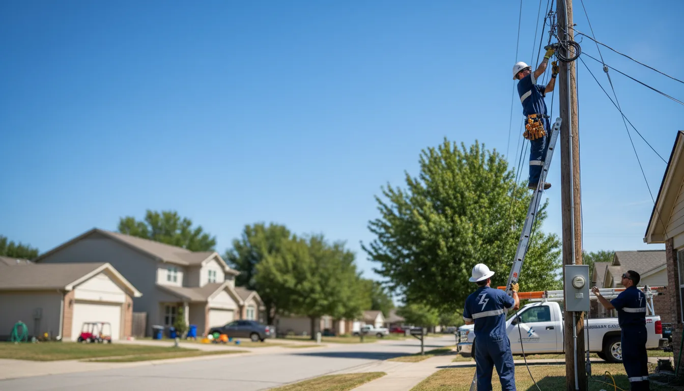 Residential electrician providing installation services in Runge, TX